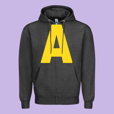 Letter A Chipmunk Christmas Zipper Hoodie Designed By Artisfamous