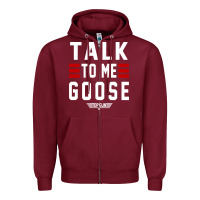 Burgundy top gun talk to me goose distressed Zipper Hoodie - artisFamous