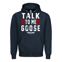 Navy top gun talk to me goose distressed Zipper Hoodie - artisFamous