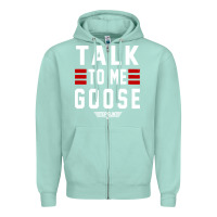 Seafoam top gun talk to me goose distressed Zipper Hoodie - artisFamous