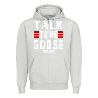 Dove Grey top gun talk to me goose distressed Zipper Hoodie - artisFamous