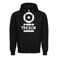 Black tresor Zipper Hoodie - artisFamous