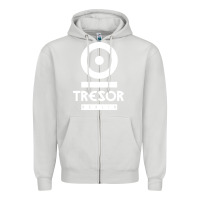 Dove Grey tresor Zipper Hoodie - artisFamous