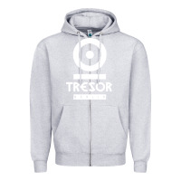 Heather Grey tresor Zipper Hoodie - artisFamous