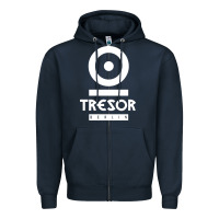 Navy tresor Zipper Hoodie - artisFamous