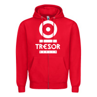 Red tresor Zipper Hoodie - artisFamous