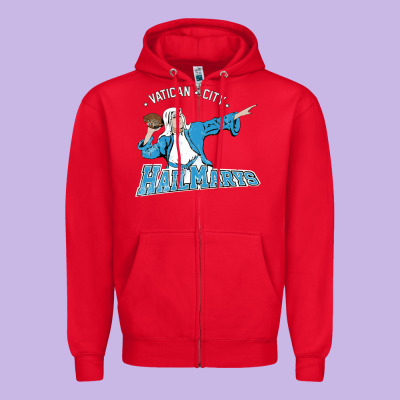 Vatican City Hailmarys Zipper Hoodie Designed By Artisfamous