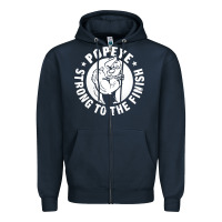 Navy strong to the finish Zipper Hoodie - artisFamous