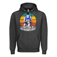 Charcoal Heather tom daley knitting is my favourite sport  3 Zipper Hoodie - artisFamous