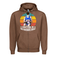 Chestnut tom daley knitting is my favourite sport  3 Zipper Hoodie - artisFamous