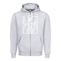 Heather Grey distressed skeleton vintage smiling skull drinking coffee Zipper Hoodie - artisFamous