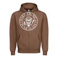 Chestnut funny make america punk again vintage rock seal Zipper Hoodie - artisFamous