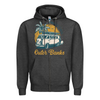 Charcoal Heather outer banks pogue life. Zipper Hoodie - artisFamous
