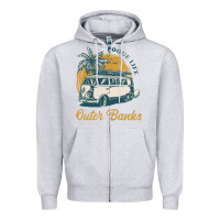 Heather Grey outer banks pogue life. Zipper Hoodie - artisFamous
