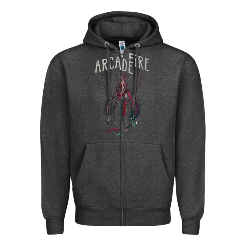 Arcade Fire Hand Zipper Hoodie by artisFamous | Teevron