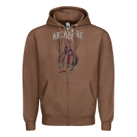 Chestnut arcade fire hand Zipper Hoodie - artisFamous