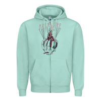 Seafoam arcade fire hand Zipper Hoodie - artisFamous