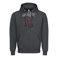 Smoke arcade fire hand Zipper Hoodie - artisFamous