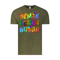 Vintage Olive Human Pride Lgbt Vintage Tee - BundleAndBundleShop