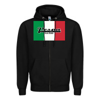 Black vespa motorcycle Zipper Hoodie - artisFamous