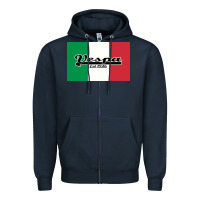 Navy vespa motorcycle Zipper Hoodie - artisFamous