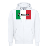 White vespa motorcycle Zipper Hoodie - artisFamous