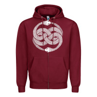 Burgundy auryn neverending story Zipper Hoodie - artisFamous