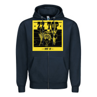 Navy zz top  goin  50 Zipper Hoodie - artisFamous