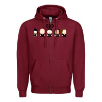 Burgundy Dream Theater Zipper Hoodie - artisFamous