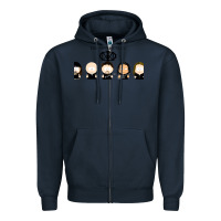 Navy Dream Theater Zipper Hoodie - artisFamous