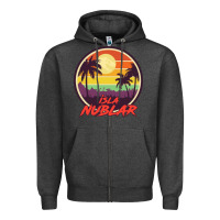Charcoal Heather isla nublar holiday Zipper Hoodie - artisFamous