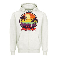 Oatmeal Heather isla nublar holiday Zipper Hoodie - artisFamous