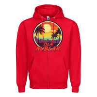 Red isla nublar holiday Zipper Hoodie - artisFamous