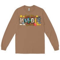 Toasted Coconut Next Stop Middle School Long Sleeve Tee - CowhideDigitalArt