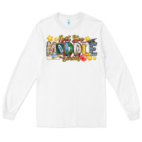 White Next Stop Middle School Long Sleeve Tee - CowhideDigitalArt