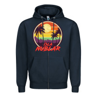 Navy isla nublar holiday Zipper Hoodie - artisFamous