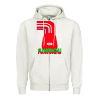 Oatmeal Heather fu manchu Zipper Hoodie - artisFamous