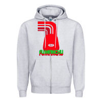 Heather Grey fu manchu Zipper Hoodie - artisFamous