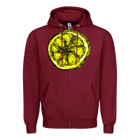 Burgundy the stone roses Zipper Hoodie - artisFamous