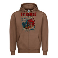 Chestnut fu manchu Zipper Hoodie - artisFamous