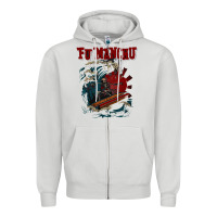 Dove Grey fu manchu Zipper Hoodie - artisFamous
