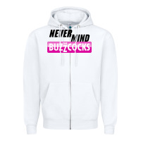 White Never Mind the Buzzcocks Zipper Hoodie - artisFamous
