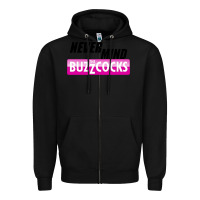 Black Never Mind the Buzzcocks Zipper Hoodie - artisFamous
