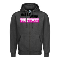 Charcoal Heather Never Mind the Buzzcocks Zipper Hoodie - artisFamous