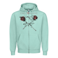 Seafoam Circa Survive Zipper Hoodie - artisFamous