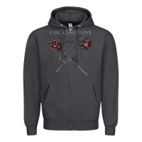 Smoke Circa Survive Zipper Hoodie - artisFamous