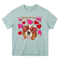 Arona Valentines day  beagle Heavy Core Tee - RanaPortraitStore
