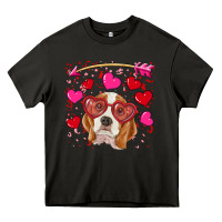 Asphalt Valentines day  beagle Heavy Core Tee - RanaPortraitStore
