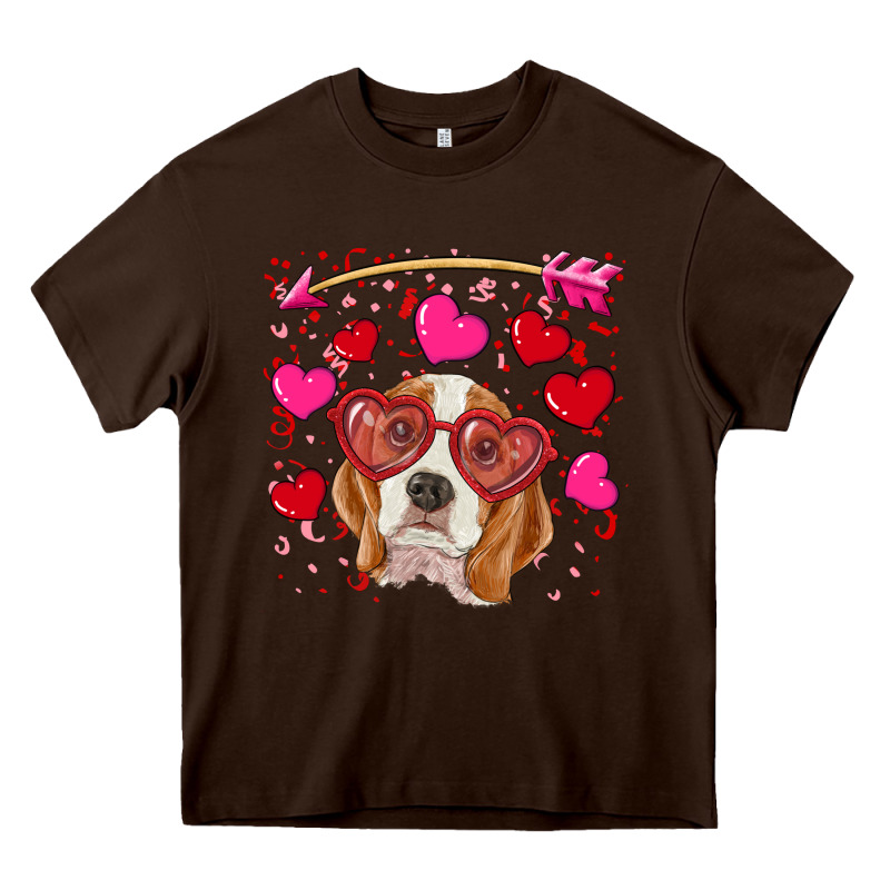 Valentines Day  Beagle Heavy Core Tee by RanaPortraitStore | Teevron