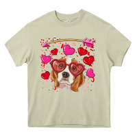 Mossy Valentines day  beagle Heavy Core Tee - RanaPortraitStore